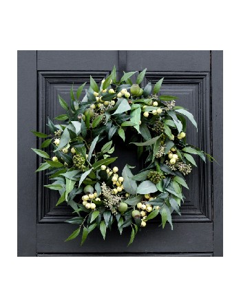 Eucalyptus Pod with Seeded Cluster & Gooseberry – 22”